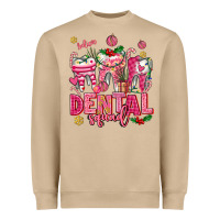 Mushroom pink christmas teeth dental squad Heavyweight Sweatshirt - AdoDesignShop