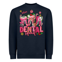 Navy pink christmas teeth dental squad Heavyweight Sweatshirt - AdoDesignShop
