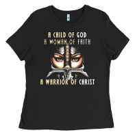 Black child of god woman of faith warrior of christ Ladies Tee - artisFamous
