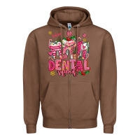 Chestnut pink christmas teeth dental squad Zipper Hoodie - AdoDesignShop