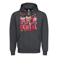 Smoke pink christmas teeth dental squad Zipper Hoodie - AdoDesignShop