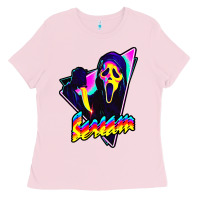 Bubblegum Pink scream horror movie Ladies Tee - artisFamous