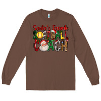 Chestnut Santa's Favorite Softball Coach For Christmas Long Sleeve Tee - FaDigitalArtStudio