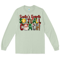 Matcha Santa's Favorite Softball Coach For Christmas Long Sleeve Tee - FaDigitalArtStudio