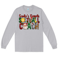Moon Dust Santa's Favorite Softball Coach For Christmas Long Sleeve Tee - FaDigitalArtStudio