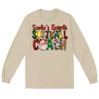 Mushroom Santa's Favorite Softball Coach For Christmas Long Sleeve Tee - FaDigitalArtStudio