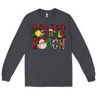 Smoke Santa's Favorite Softball Coach For Christmas Long Sleeve Tee - FaDigitalArtStudio