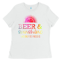 The Only Bs I Need Is Beer Sunshine Ladies Tee | Teevron