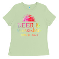 Matcha the only bs i need is beer sunshine Ladies Tee - artisFamous