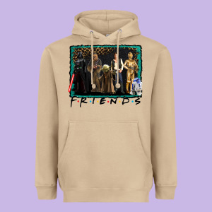 Friends Movie Characters Heavyweight Hoodie Designed By Adodesignshop