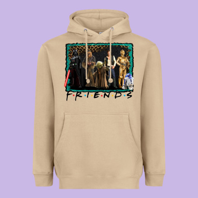 Friends Movie Characters Heavyweight Hoodie Designed By Adodesignshop