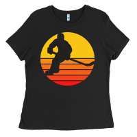 Black Hockey 1 Ladies Tee - artisFamous