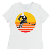 White Hockey 1 Ladies Tee - artisFamous