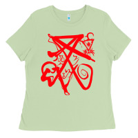 Matcha lucifer calligraphy 2 Ladies Tee - artisFamous