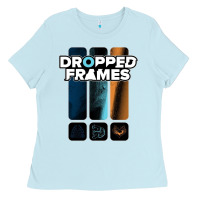 Baby Blue dropped frames Ladies Tee - artisFamous