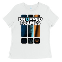 White dropped frames Ladies Tee - artisFamous
