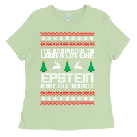 Matcha epstein didnt kill himself christmas Ladies Tee - artisFamous