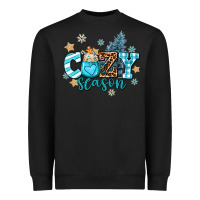 Black cozy season Heavyweight Sweatshirt - AdoDesignShop