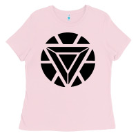Bubblegum Pink arc reactor   new element Ladies Tee - artisFamous