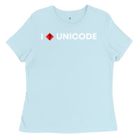 Baby Blue i � unicode Ladies Tee - artisFamous