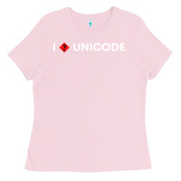 Bubblegum Pink i � unicode Ladies Tee - artisFamous