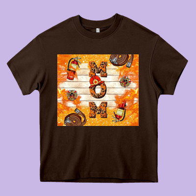 Fireman Mom Mother's Day Heavy Core Tee Designed By Tumblerdesignbyshophia