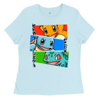 Baby Blue kanto starters Ladies Tee - artisFamous