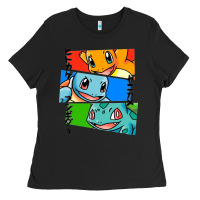 Black kanto starters Ladies Tee - artisFamous