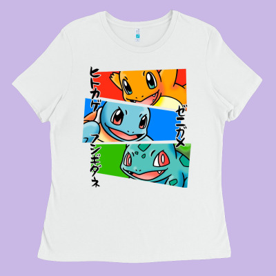 Kanto Starters Ladies Tee Designed By Artisfamous