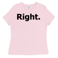 Bubblegum Pink right Ladies Tee - artisFamous