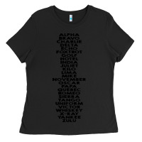 Black phonetic alphabet Ladies Tee - artisFamous
