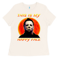 This Is My Happy Face Ladies Tee | Teevron