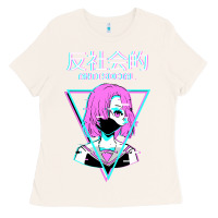 Bone antisocial wave anime Ladies Tee - artisFamous