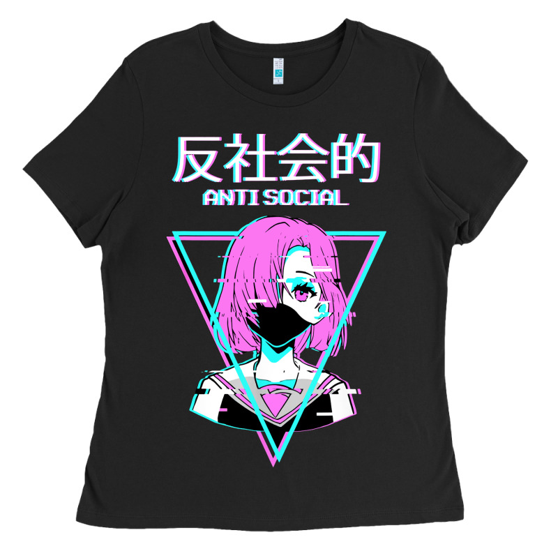 Antisocial Wave Anime Ladies Tee by artisFamous | Teevron