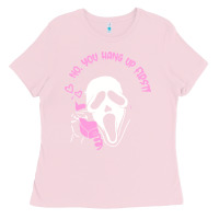 Bubblegum Pink scream ghost Ladies Tee - artisFamous
