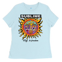 Baby Blue sunflower sublime 40oz to freedom Ladies Tee - artisFamous