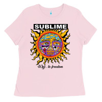 Bubblegum Pink sunflower sublime 40oz to freedom Ladies Tee - artisFamous