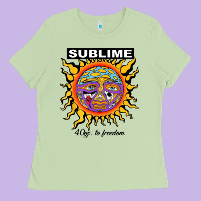 Sunflower Sublime 40oz To Freedom Ladies Tee Designed By Artisfamous