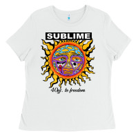 White sunflower sublime 40oz to freedom Ladies Tee - artisFamous