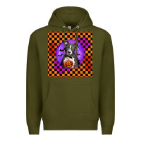 Army Green Halloween American Pitbull Terrier Premium Hoodie - LillyAllenDesigns