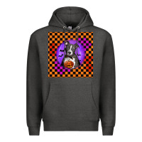 Charcoal Heather Halloween American Pitbull Terrier Premium Hoodie - LillyAllenDesigns