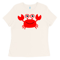 Bone Red Crab Ladies Tee - artisFamous