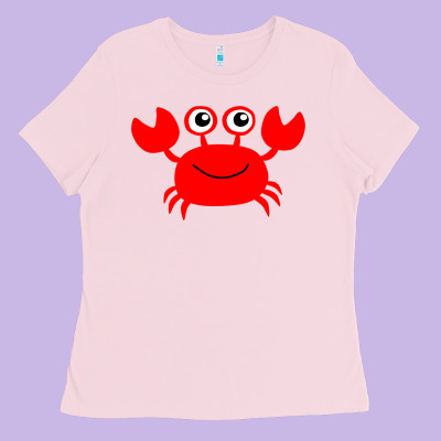 Red Crab Ladies Tee Designed By Artisfamous