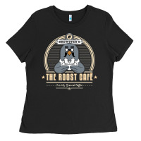 Black the roost animal cafe Ladies Tee - artisFamous