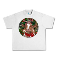 Lunar Rock Brown Cow Christmas Urban Heavy Tee - RanaPortraitStore