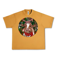 Peanut Butter Brown Cow Christmas Urban Heavy Tee - RanaPortraitStore