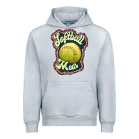 Heather Grey softball mom Urban Hoodie - JahusDesignShop