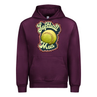 Mauve Wine softball mom Urban Hoodie - JahusDesignShop
