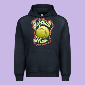 Softball Mom Urban Hoodie Designed By Jahusdesignshop
