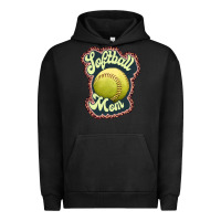 Pigment Black softball mom Urban Hoodie - JahusDesignShop